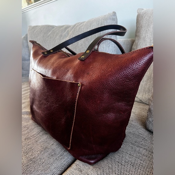 Oversized Nutmeg zip PLG tote - Picture 5 of 11
